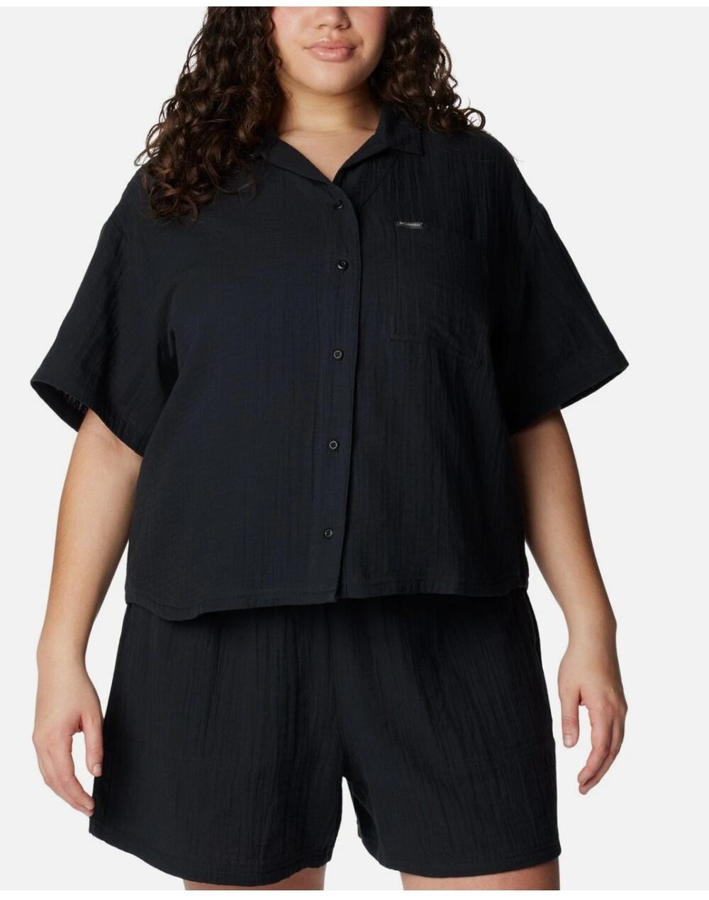 Columbia Women's Holly Hideaway Breezy Top 3X Black
